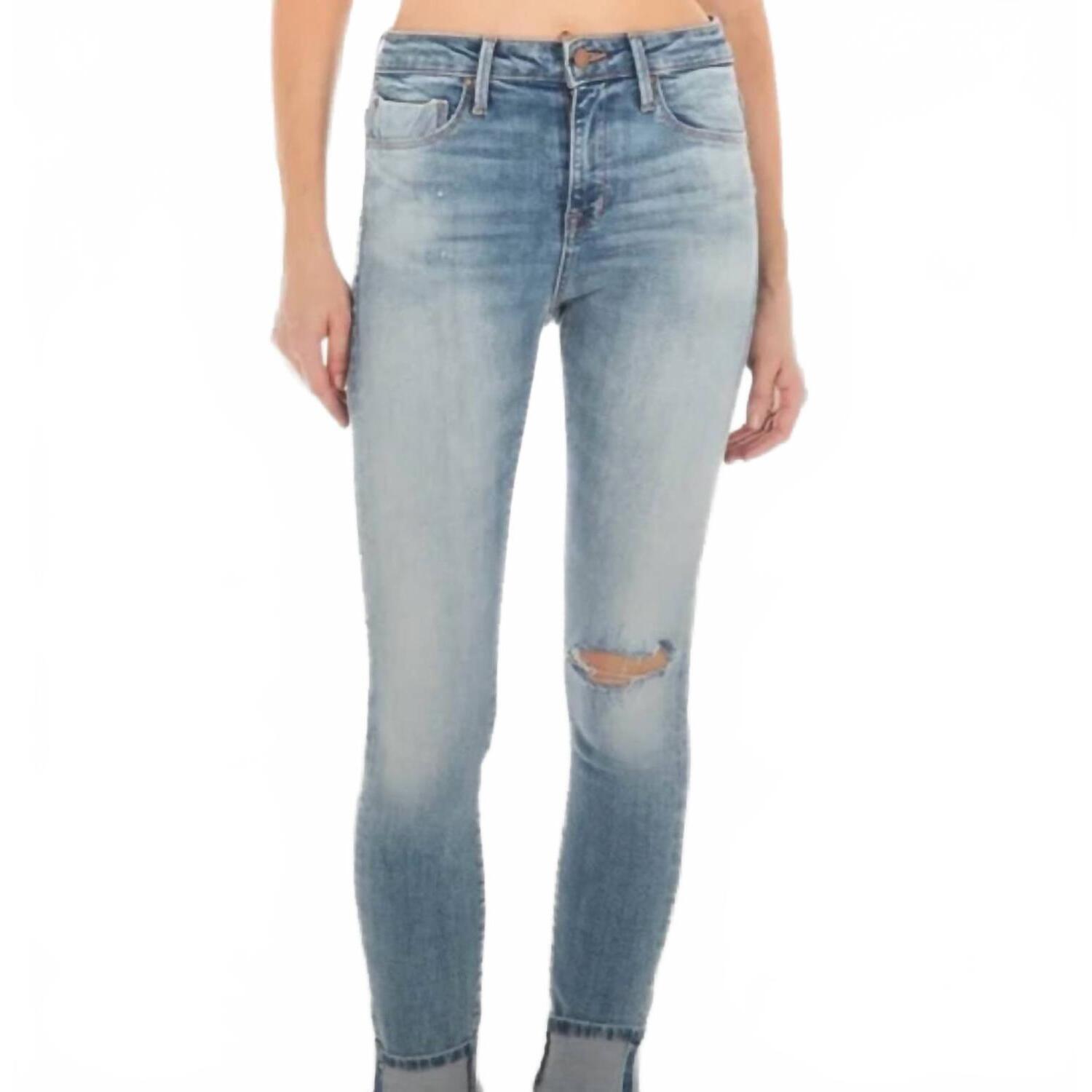 New Fidelity Gwen High Rise Ankle Jean In Ripper Blue